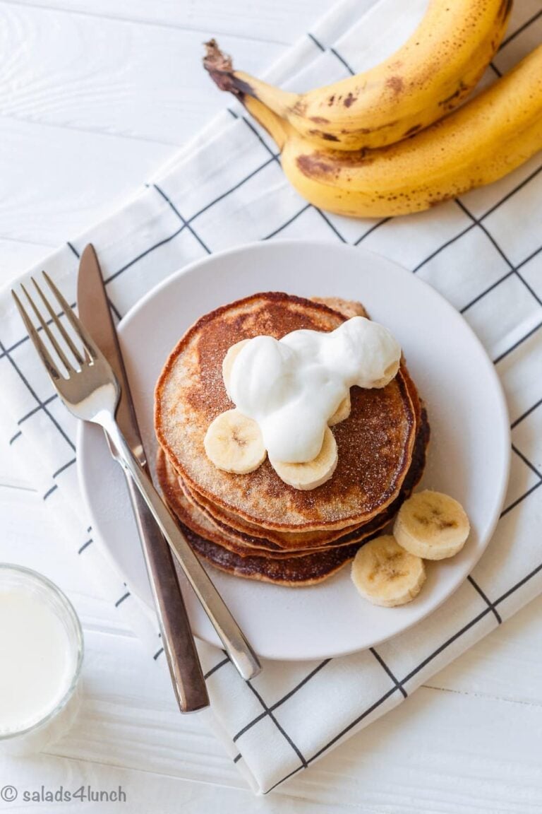 Fluffy No Sugar Whole Wheat Pancakes