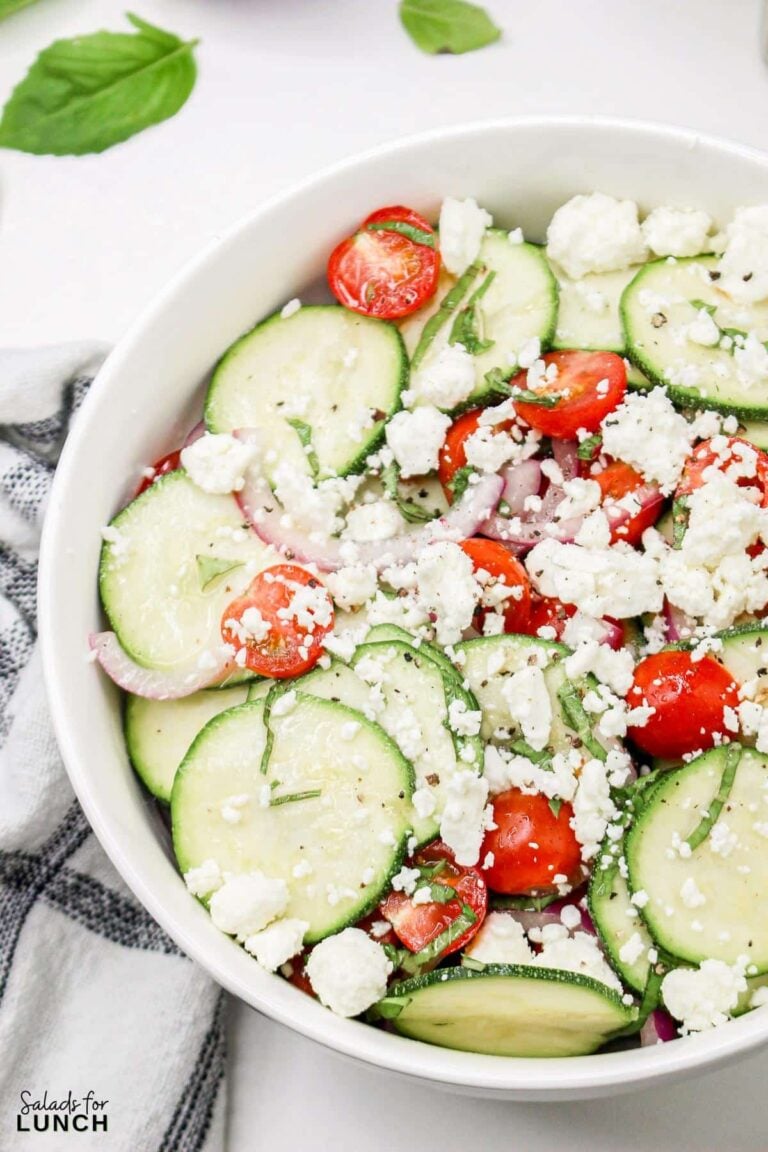 Healthy Cold Zucchini Salad