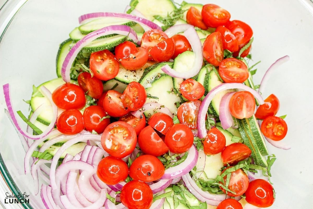Zuchini Salad Recipe 8 - This Healthy Cold Zucchini Salad is the perfect go-to recipe when you want a light, healthy, and delicious meal. It’s great for lunch or dinner, easy to whip up, and full of fresh, wholesome ingredients. Give it a try, and you’ll see why it’s a staple for any salad lover!