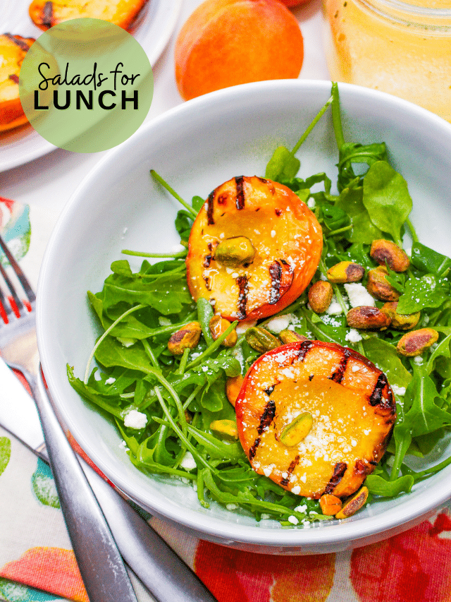 Grilled Peaches Summer Salad Recipe