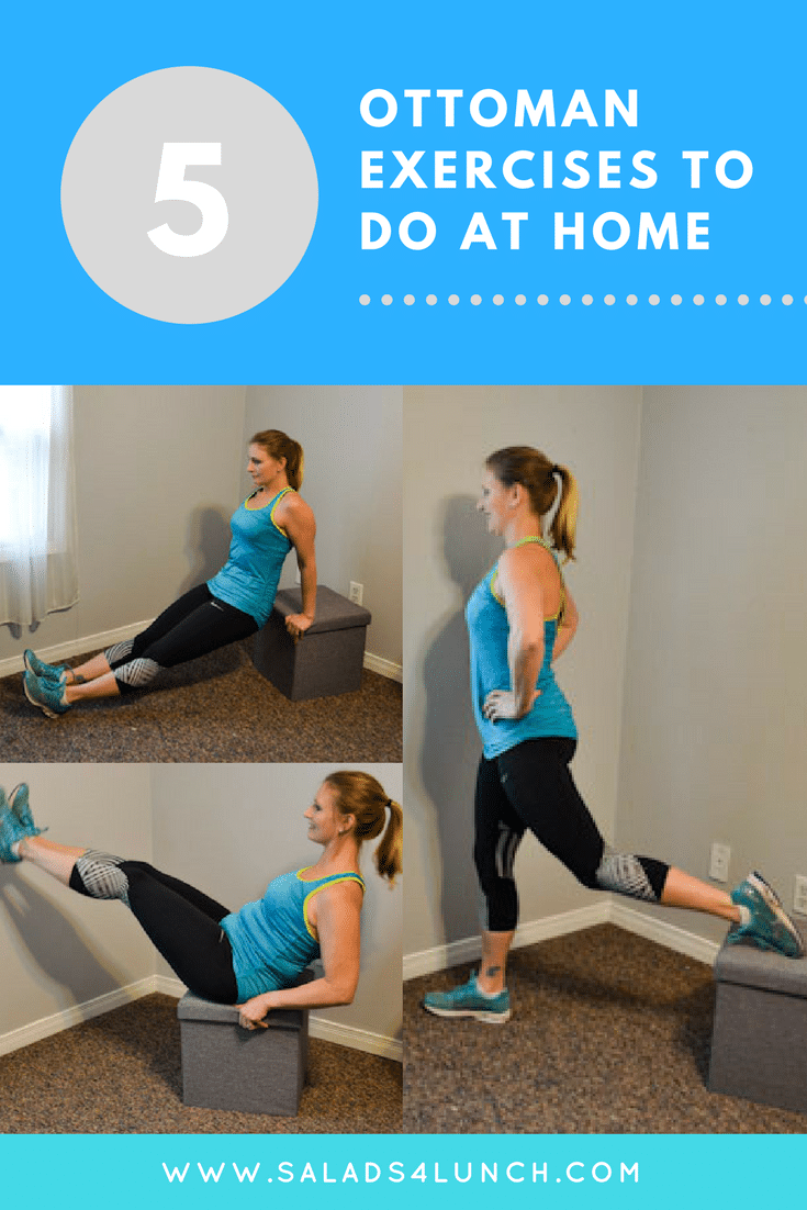 Don’t just put your feet up – your living-room ottoman is all you need to workout your whole body! Ottoman workout exercises to do at home
