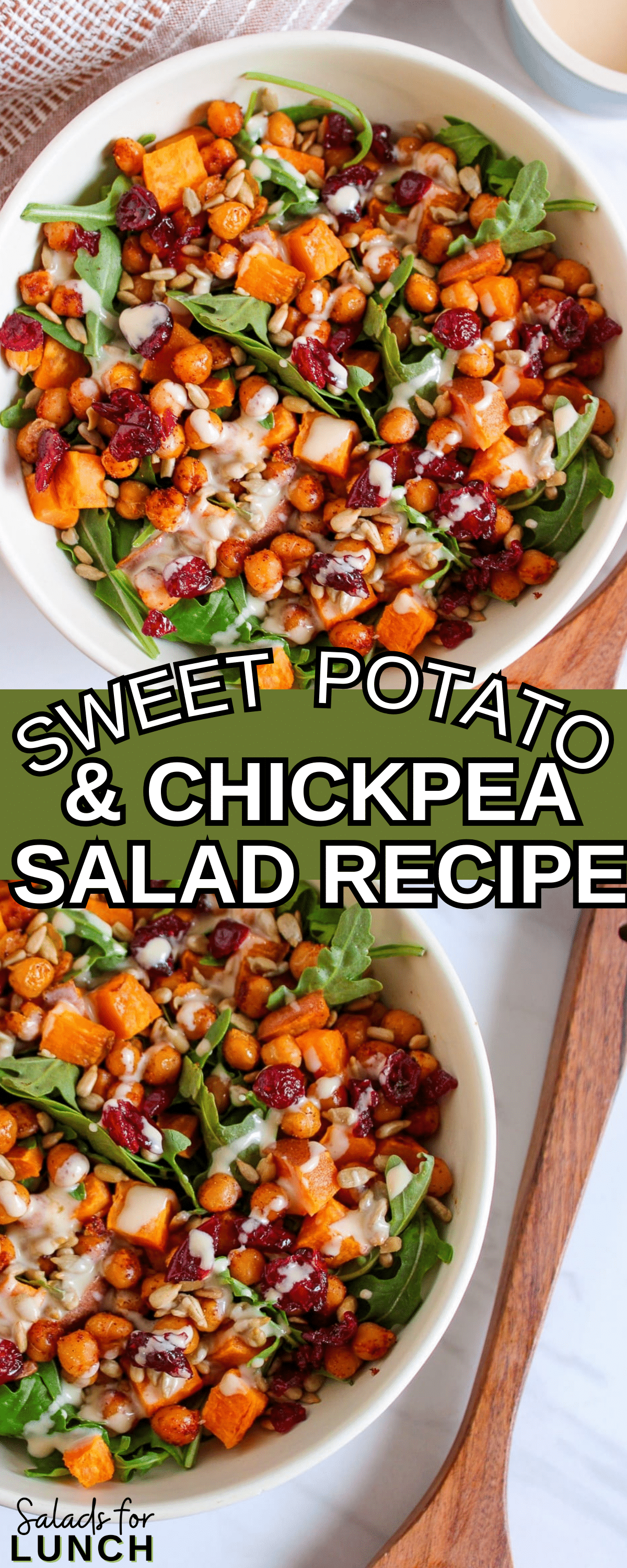Sweet Potato and Chickpea Salad with Creamy Tahini Dressing Recipe 2 - If you're on the lookout for a lunch or dinner salad option that's not just tasty but also packs a healthy punch, then this Sweet Potato and Chickpea Salad with Creamy Tahini Dressing Recipe is for you!